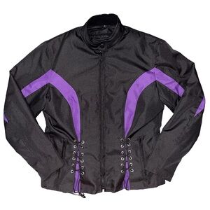💖 House of Leather Black Motorcycle Jacket w/Zip Out Liner